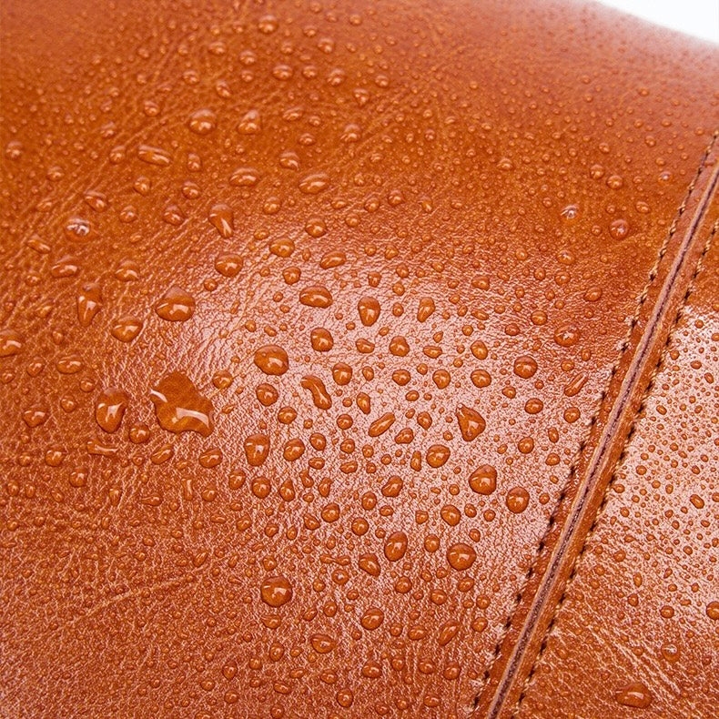 Women’s Genuine Leather Large Tote Shoulder Bag – Daily Commuter Essential