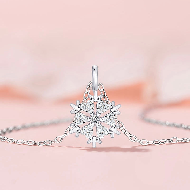 Winter Snowflake Dream Necklace