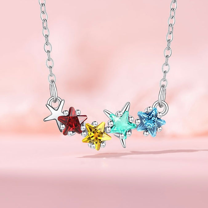 Summer Isle Rainbow Stars Necklace