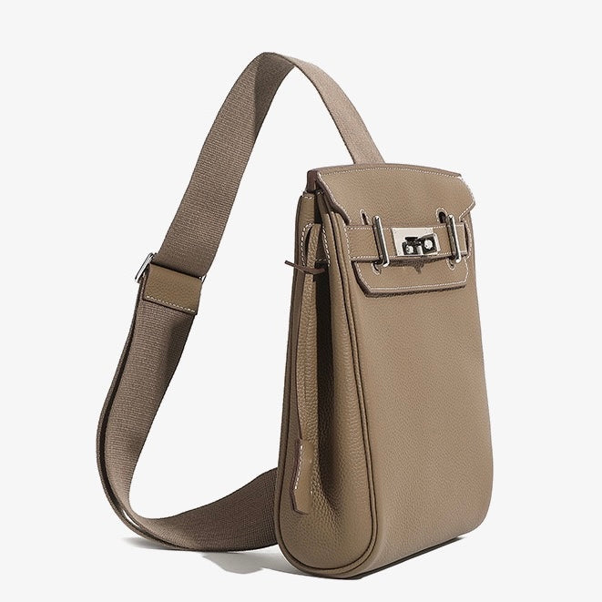 Women's Top Grain Cowhide Crossbody Chest Bag