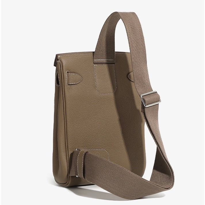 Women's Top Grain Cowhide Crossbody Chest Bag