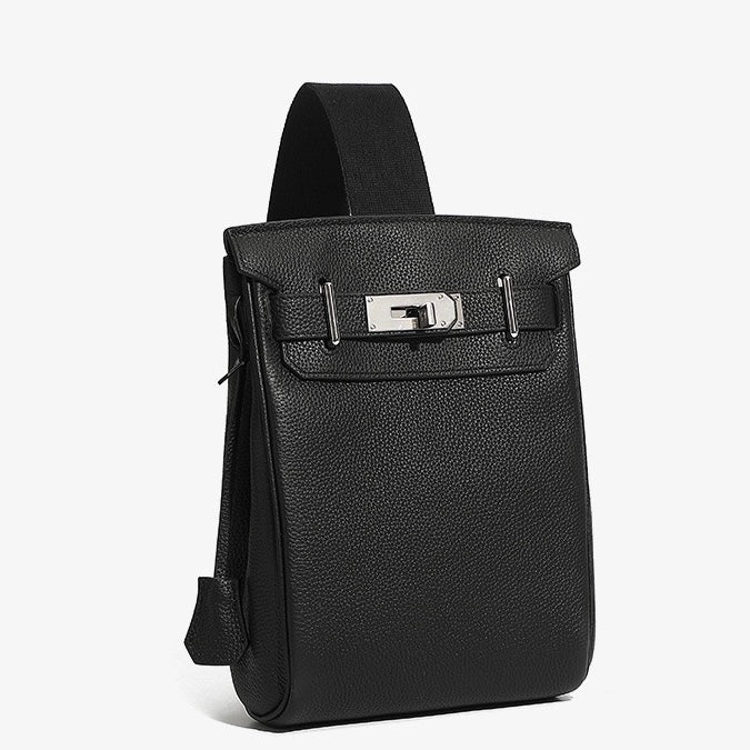 Women's Top Grain Cowhide Crossbody Chest Bag