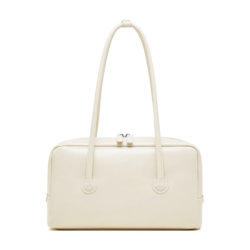 Women’s Genuine Leather Boston Structured Pillow Shoulder Bag