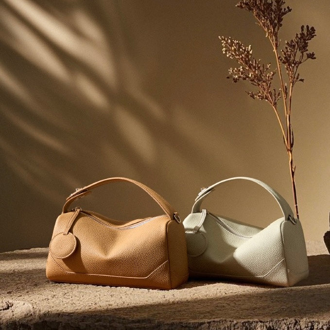 Women's Genuine Leather Boston Bag