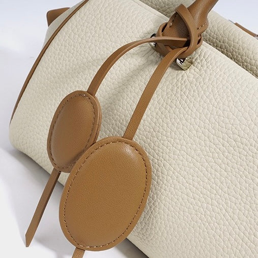 Women’s Genuine Leather Light Luxury Pendant Shoulder Handbag