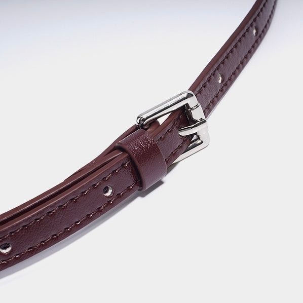 Women's Genuine Leather Sheepskin Woven Exquisite Ladies Crossbody Bag