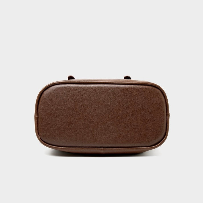 Top Grain Leather Vintage Fashion Pillow Handbag Crossbody Bag