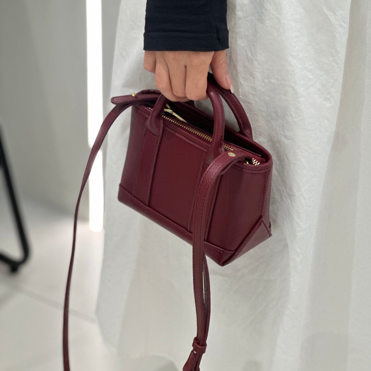 Spring Summer Fresh Women's Genuine Cowhide Handheld Crossbody Bag