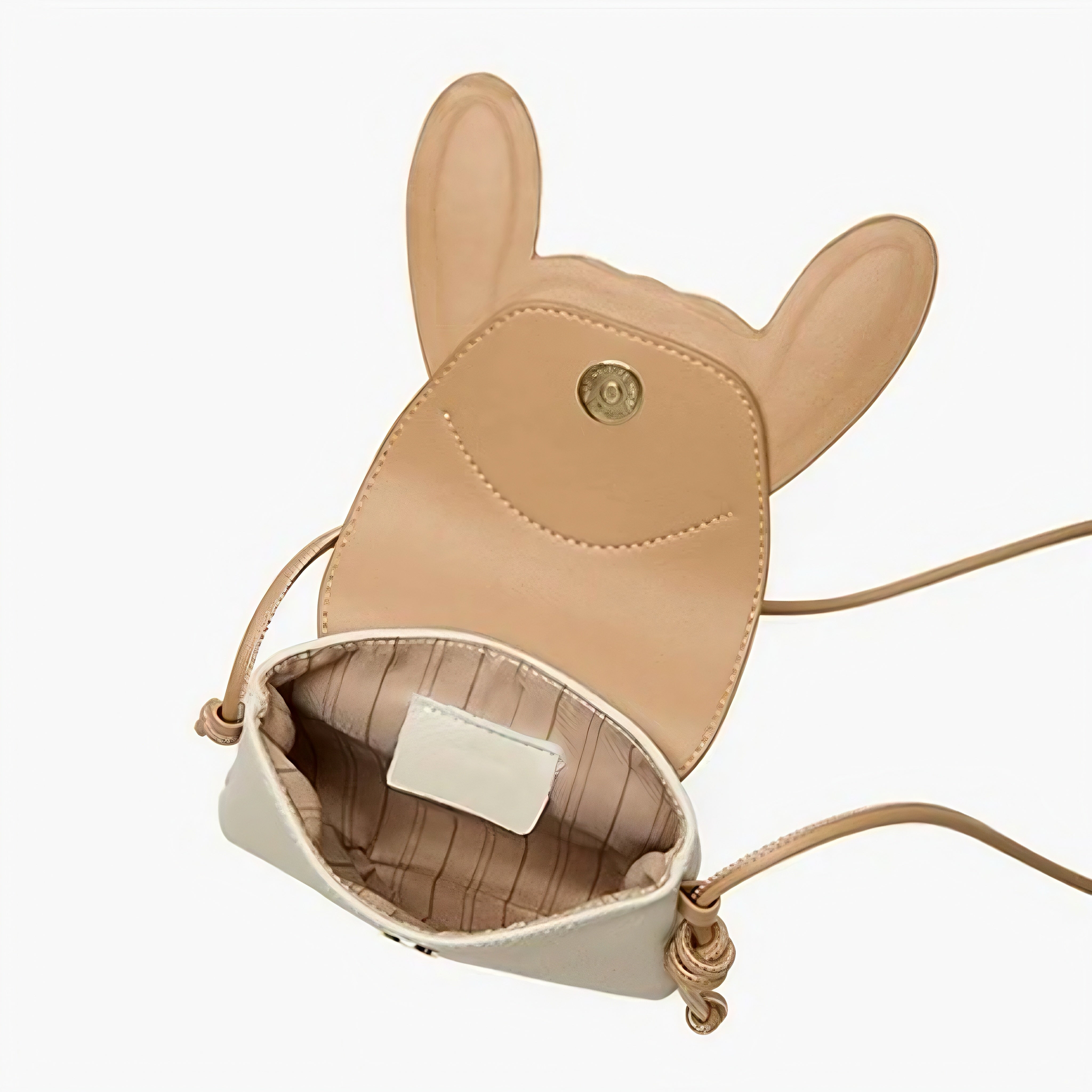 Rabbit - Inspired Women's Genuine Leather Mini Crossbody Phone Bag