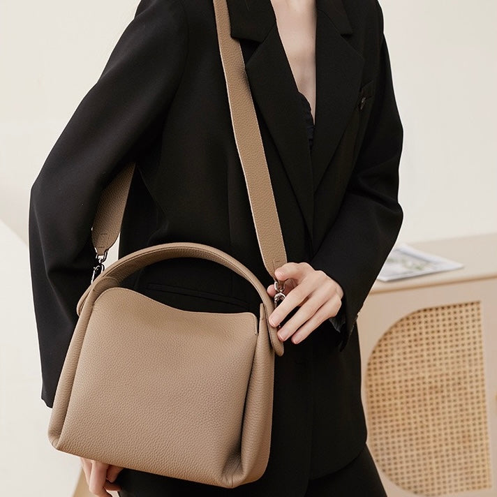 Women’s Genuine Leather Soft Cigarette Box Shoulder Bag