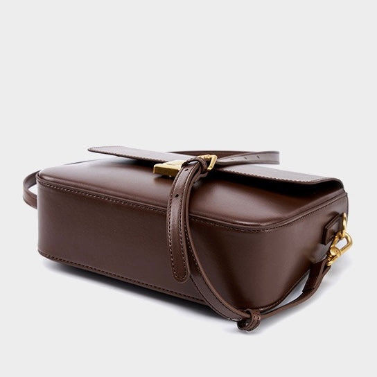 Women’s Genuine Leather Daily Commuter Shoulder Box Bag