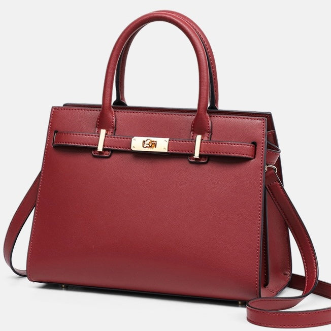 Stylish Women's Large Capacity Genuine Leather Tote Bag