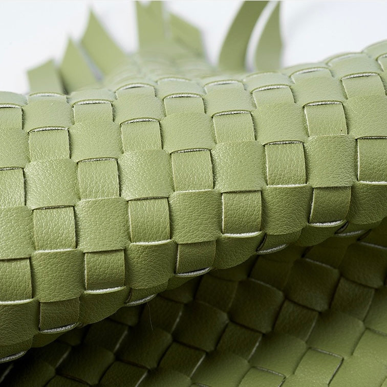 Exquisite Handwoven Women's Cowhide Crescent Moon Crossbody Bag