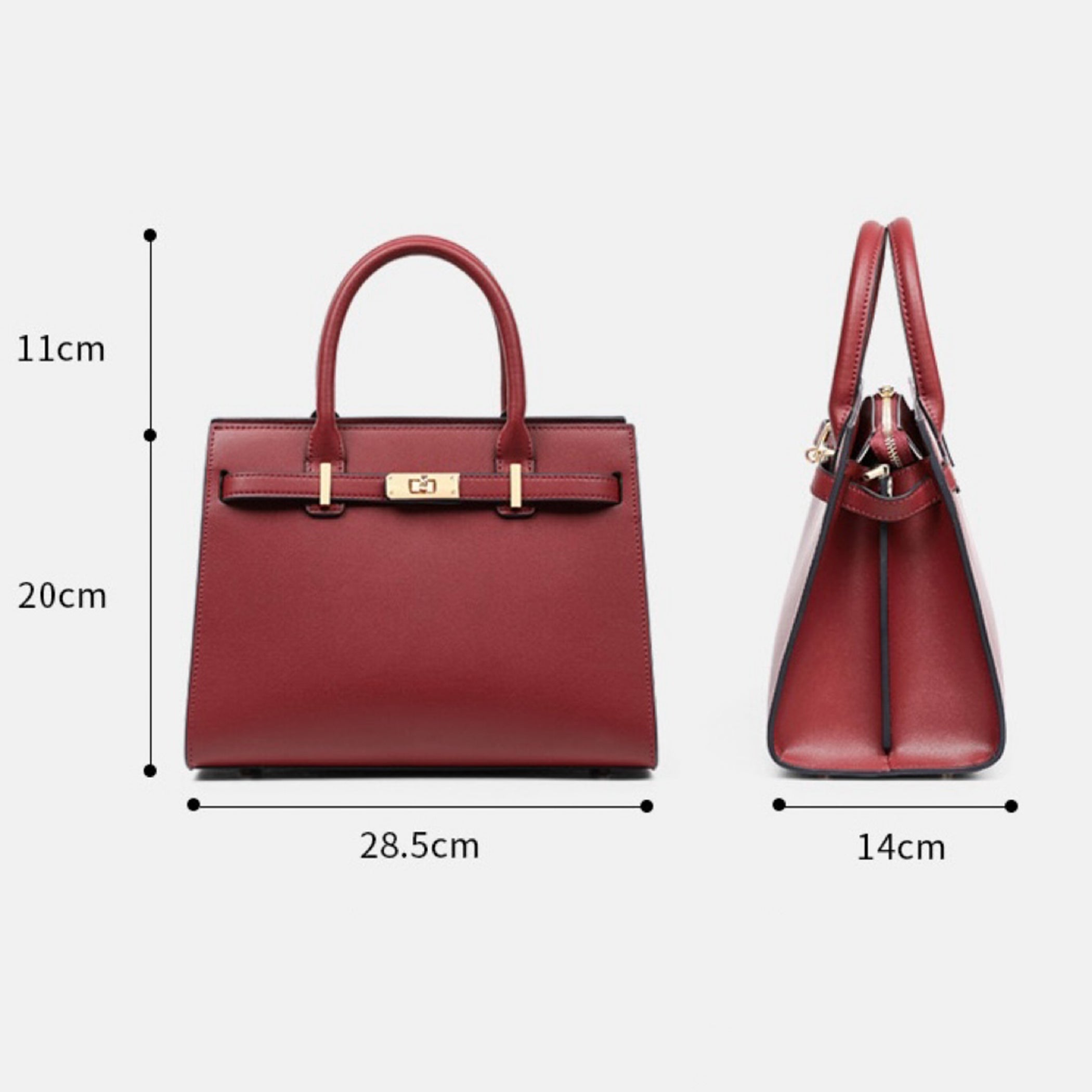 Stylish Women's Large Capacity Genuine Leather Tote Bag