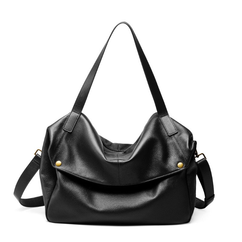 Women's Retro Genuine Leather Soft Minimalist Casual Tote Bag