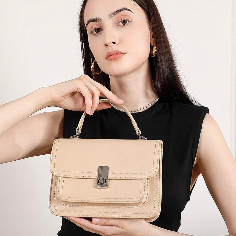 Women's Genuine Leather Commuter Messenger Bag