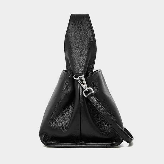 Women’s Genuine Leather Vintage-Style Top-Grain Shoulder Bag in Classic Design