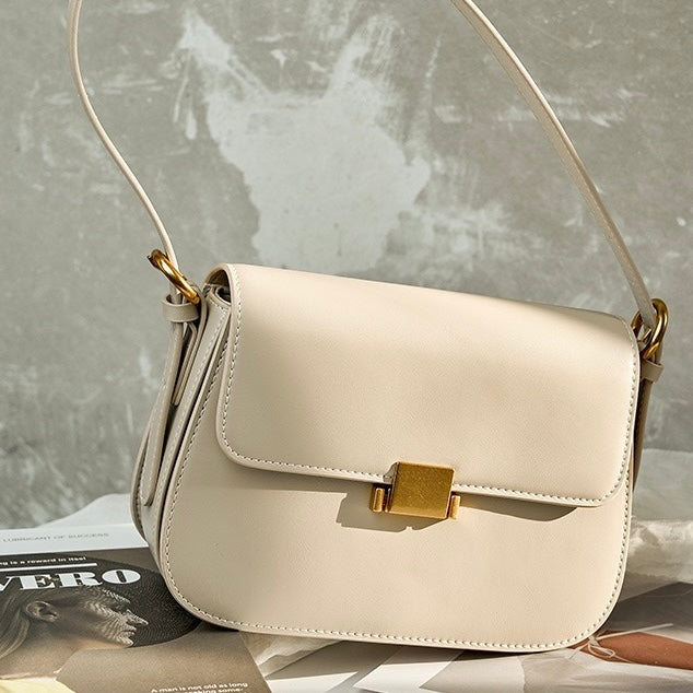 Luxury Minimalist Women's Genuine Leather Shoulder Crossbody Bag