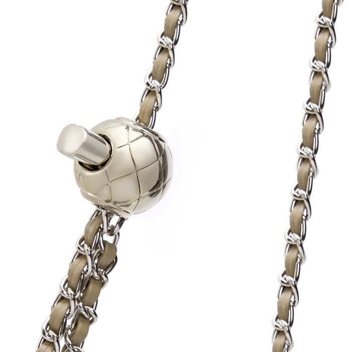 Luxury Women's Cloud Pleated Genuine Leather Shoulder Crossbody Bag with Golden Ball Chain